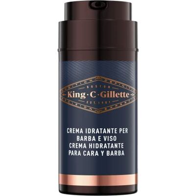 Gillette Feuchtigkeitscreme für Herren und Bart, Pflege für Herren, mit Vitamin B, 1 Packung mit 100 ml, ideal für Herren-Bart-Set, Geschenkidee für Herren Gillette Feuchtigkeitscreme für Herren und Bart, Pflege für Herren, mit Vitamin B, 1 Packung mit 100 ml, ideal für Herren-Bart-Set, Geschenkidee für Herren