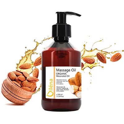 Oïléna Mandelöl für Haut (Körper und Gesicht) und Haare, Anti Streifen in der Schwangerschaft, für Atopische Haut und Baby, Massageöl. Feuchtigkeitsspendend. Reich an Vitamin E. 100% Rein 500 ml Oïléna Mandelöl für Haut (Körper und Gesicht) und Haare, Anti Streifen in der Schwangerschaft, für Atopische Haut und Baby, Massageöl. Feuchtigkeitsspendend. Reich an Vitamin E. 100% Rein 500 ml