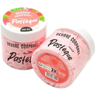 French Tendance Körperbutter geschlagen – Pflege für trockene Haut Körper und Hände – für Damen und Herren – feuchtigkeitsspendend – weich – glättend – nährend – 190 ml – Duft Wassermelone French Tendance Körperbutter geschlagen – Pflege für trockene Haut Körper und Hände – für Damen und Herren – feuchtigkeitsspendend – weich – glättend – nährend – 190 ml – Duft Wassermelone