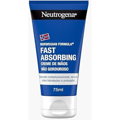 Neutrogena Norwegische Formel, schnell einziehende Handcreme, reparierende Handcreme mit Glycerin und Vitamin E, Creme trockene und rissige Hände mit leichter Textur, schnell einziehend, 75 ml Neutrogena Norwegische Formel, schnell einziehende Handcreme, reparierende Handcreme mit Glycerin und Vitamin E, Creme trockene und rissige Hände mit leichter Textur, schnell einziehend, 75 ml