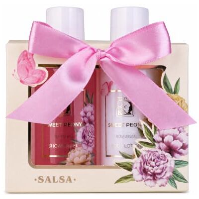 accentra Badeset SWEET PEONY Geschenkbox mit Duschgel & Bodylotion in rosa Pflegeduo für Frauen, liebevolle Geschenkidee mit Schleife zu Geburtstag, Muttertag und Valentinstag accentra Badeset SWEET PEONY Geschenkbox mit Duschgel & Bodylotion in rosa Pflegeduo für Frauen, liebevolle Geschenkidee mit Schleife zu Geburtstag, Muttertag und Valentinstag