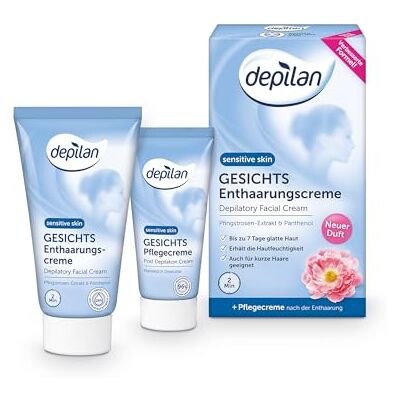 Depilan Gesichtscreme - Empfindliche Haut - Sanfte & Effektive Haarentfernung Depilan Gesichtscreme - Empfindliche Haut - Sanfte & Effektive Haarentfernung