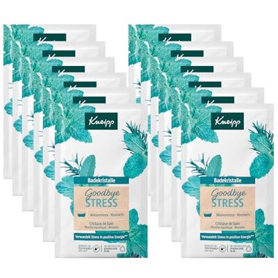 Kneipp Badekristalle Goodbye Stress Multipack Wasserminze & Rosmarin 12 x 60g Kneipp Badekristalle Goodbye Stress Multipack Wasserminze & Rosmarin 12 x 60g