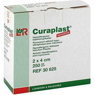Lohmann & Rauscher Curaplast sensitive – Injektionspflaster für normale und sensible Haut 2 x 4 cm (250 Stück) Lohmann & Rauscher Curaplast sensitive – Injektionspflaster für normale und sensible Haut 2 x 4 cm (250 Stück)