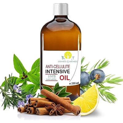 B.O.T cosmetic & wellness Anti-Cellulite Öl Pro 250ml Maximale Wirksamkeit mit ätherischen Ölen Entfernung von Toxinen Vorbeugung von Dehnungsstreifen 100% Natürlich Dringt 6 Mal Tiefer ein als eine Creme B.O.T cosmetic & wellness Anti-Cellulite Öl Pro 250ml Maximale Wirksamkeit mit ätherischen Ölen Entfernung von Toxinen Vorbeugung von Dehnungsstreifen 100% Natürlich Dringt 6 Mal Tiefer ein als eine Creme