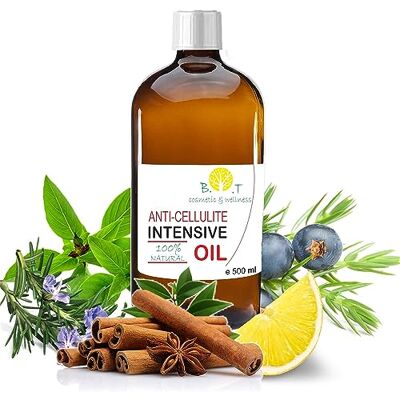 B.O.T cosmetic & wellness 100% Natürlich Anti Cellulite-Öl 500 ml Massageöl, Cellulite Massagegerät. Penetrieren Sie 6 Mal besser als Cellulite Creme. Mit ätherischen Ölen. Straffendes Körperöl Body Oil B.O.T cosmetic & wellness 100% Natürlich Anti Cellulite-Öl 500 ml Massageöl, Cellulite Massagegerät. Penetrieren Sie 6 Mal besser als Cellulite Creme. Mit ätherischen Ölen. Straffendes Körperöl Body Oil