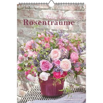 Alpha Rosenträume 2026 – 24x34 cm – Wandkalender – 12 traumhafte Rosenmotive – Mit Platz für Notizen & vielen Zusatzinformationen – Feiertage & Ferientermine – Premiumqualität: Rose dreams Alpha Rosenträume 2026 – 24x34 cm – Wandkalender – 12 traumhafte Rosenmotive – Mit Platz für Notizen & vielen Zusatzinformationen – Feiertage & Ferientermine – Premiumqualität: Rose dreams