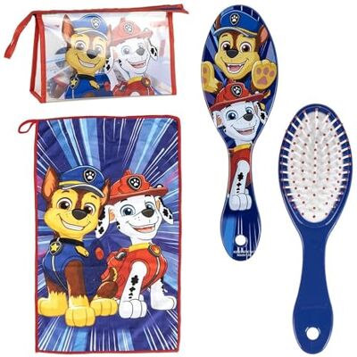 CERDÁ LIFE'S LITTLE MOMENTS Paw Patrol Kinderpflegeset mit Bürste, Handtuch und Tragetasche – Persönliches Hygieneset für Kinder-Paw-Patrol-Fans, ideal für Reisen und die Kindertagesstätte CERDÁ LIFE'S LITTLE MOMENTS Paw Patrol Kinderpflegeset mit Bürste, Handtuch und Tragetasche – Persönliches Hygieneset für Kinder-Paw-Patrol-Fans, ideal für Reisen und die Kindertagesstätte