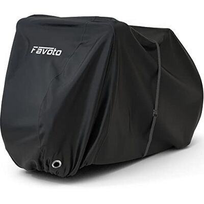 Favoto Fahrradabdeckung für 2-3 Fahrräder Wasserdicht Outdoor 210D Oxford Fahrradplane mit UV-Schutz schützt vor Regen Schnee Wind und Staub, geeignet für Mountainbike Rennrad und E-Bike Favoto Fahrradabdeckung für 2-3 Fahrräder Wasserdicht Outdoor 210D Oxford Fahrradplane mit UV-Schutz schützt vor Regen Schnee Wind und Staub, geeignet für Mountainbike Rennrad und E-Bike