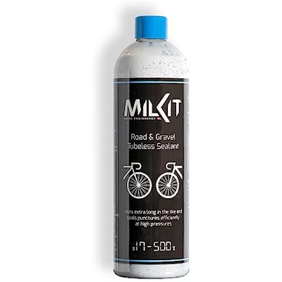 milKit Tubeless Dichtmilch für Rennrad & Gravel, in 500 ml Flasche Fahrrad Reifendichtmittel Dichtmilch Tubeless Milch Fahrradreifen Dichtmittel milKit Tubeless Dichtmilch für Rennrad & Gravel, in 500 ml Flasche Fahrrad Reifendichtmittel Dichtmilch Tubeless Milch Fahrradreifen Dichtmittel