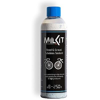 milKit Tubeless Dichtmilch für Rennrad & Gravel, in 250 ml Flasche Fahrrad Reifendichtmittel Dichtmilch Tubeless Milch Fahrradreifen Dichtmittel milKit Tubeless Dichtmilch für Rennrad & Gravel, in 250 ml Flasche Fahrrad Reifendichtmittel Dichtmilch Tubeless Milch Fahrradreifen Dichtmittel