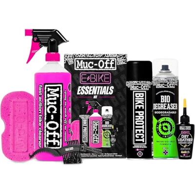 Muc-Off eBike Essentials Kit Essentials zum Reinigen und Schützen Ihres E-Bikes Enthält Fahrradreiniger, Bike Protect und Mehr Muc-Off eBike Essentials Kit Essentials zum Reinigen und Schützen Ihres E-Bikes Enthält Fahrradreiniger, Bike Protect und Mehr