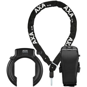 AXA Set Imenso XL Retractable + ULC 130 + Transporttasche – Rahmenschloss Set mit Einsteckkette und Tasche – Hohe Sicherheit AXA Set Imenso XL Retractable + ULC 130 + Transporttasche – Rahmenschloss Set mit Einsteckkette und Tasche – Hohe Sicherheit
