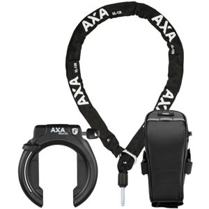 AXA Set Block XXL Retractable + ULC 130 + Transporttasche – Rahmenschloss Set mit Einsteckkette und Tasche – Hohe Sicherheit AXA Set Block XXL Retractable + ULC 130 + Transporttasche – Rahmenschloss Set mit Einsteckkette und Tasche – Hohe Sicherheit