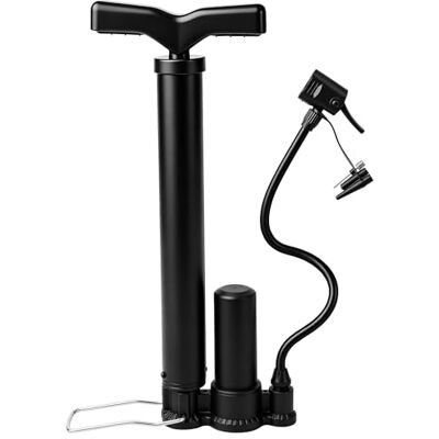 Elalove Portable Hochdruck Fahrradpumpe 140PSI, Luftpumpe Fahrrad mit Amerikanischem und Französischem Ventil, für Auto, E-Bike, Ballen Elalove Portable Hochdruck Fahrradpumpe 140PSI, Luftpumpe Fahrrad mit Amerikanischem und Französischem Ventil, für Auto, E-Bike, Ballen