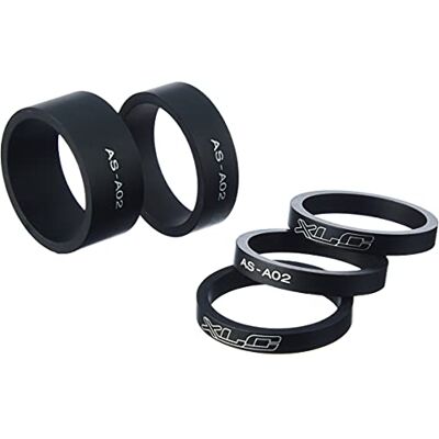 XLC Headset-Verlängerung AS-A02 A-Head Spacer-Set 3x5/1x10/1x15mm 1 1/8 Zoll XLC Headset-Verlängerung AS-A02 A-Head Spacer-Set 3x5/1x10/1x15mm 1 1/8 Zoll