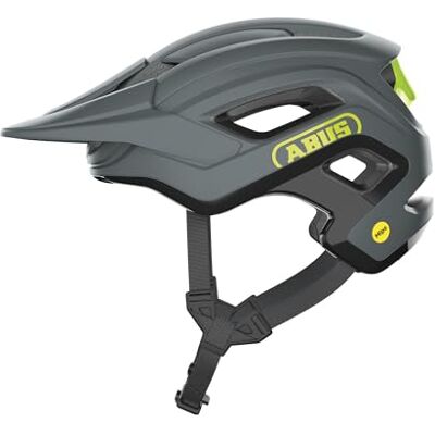 ABUS MTB-Helm Cliffhanger MIPS Fahrradhelm für anspruchsvolle Trails mit MIPS Aufprallschutz & großen Lüftungsöffnungen für Damen und Herren Grau/Gelb, Größe L ABUS MTB-Helm Cliffhanger MIPS Fahrradhelm für anspruchsvolle Trails mit MIPS Aufprallschutz & großen Lüftungsöffnungen für Damen und Herren Grau/Gelb, Größe L