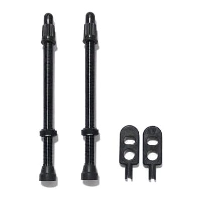 Hutchinson – Tubeless-Ventile (2er-Pack) – Universal – Dicht und langlebig – Fahrradzubehör – Einfache Handhabung – 80 mm Schwarz Hutchinson – Tubeless-Ventile (2er-Pack) – Universal – Dicht und langlebig – Fahrradzubehör – Einfache Handhabung – 80 mm Schwarz