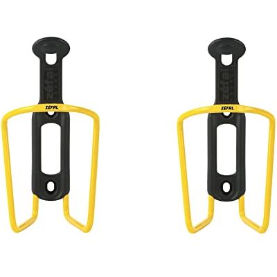 ZEFAL Pack Alu Plast 124 Flaschenhalter Fahrrad x 2 Aluminium Fahrradflaschenhalterung für alle Arten von Fahrrädern leicht und robust – Gelb ZEFAL Pack Alu Plast 124 Flaschenhalter Fahrrad x 2 Aluminium Fahrradflaschenhalterung für alle Arten von Fahrrädern leicht und robust – Gelb