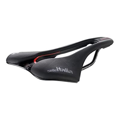 Selle Italia SLR Boost KC Manganese Superflow Fahrradsattel mit klassischem SLR-Design, Gelpolsterung & Superflow Loch – Größe L3, Schwarz/Rot Selle Italia SLR Boost KC Manganese Superflow Fahrradsattel mit klassischem SLR-Design, Gelpolsterung & Superflow Loch – Größe L3, Schwarz/Rot