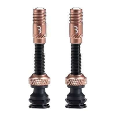 BBB Cycling CoreCap AL Tubeless-Ventilset – High-Performance Fahrradventile (2 Stück), 300% mehr Luftstrom, kein Verstopfen durch Dichtmittel, Presta auf Schrader kompatibel BTI-166 Kupfer 40mm BBB Cycling CoreCap AL Tubeless-Ventilset – High-Performance Fahrradventile (2 Stück), 300% mehr Luftstrom, kein Verstopfen durch Dichtmittel, Presta auf Schrader kompatibel BTI-166 Kupfer 40mm