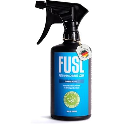 FUSL Fahrrad Reiniger 2in1 für Kette/Antrieb & Rahmen Kettenreiniger/Antriebsreiniger für Stahl/Edelstahl/Aluminium/Carbon/Kunststoff 500ml Sprühflasche mit 360° Sprüh-Funktion FUSL Fahrrad Reiniger 2in1 für Kette/Antrieb & Rahmen Kettenreiniger/Antriebsreiniger für Stahl/Edelstahl/Aluminium/Carbon/Kunststoff 500ml Sprühflasche mit 360° Sprüh-Funktion