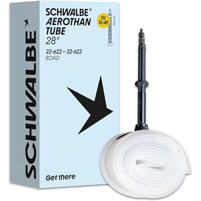 Schwalbe Aerothan Schlauch – Fahrradschläuche für Urban, MTB, Race und Touring Fahrräder – Fahrradschlauch aus TPU – Made in Germany Schwalbe Aerothan Schlauch – Fahrradschläuche für Urban, MTB, Race und Touring Fahrräder – Fahrradschlauch aus TPU – Made in Germany