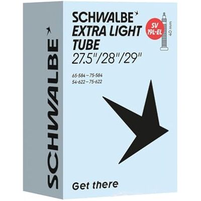 Schwalbe Fahrradschlauch SV19L-EL EXTRA Light 54/75-584/622 IB Black 40mm Schwalbe Fahrradschlauch SV19L-EL EXTRA Light 54/75-584/622 IB Black 40mm