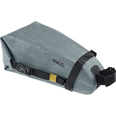 EVOC SEAT Pack WP 4 Satteltasche, Steel einfache Satteltasche, leichtes Fahrradzubehör, wasserfeste Bikebag, Fahrrad Tasche hinten, Maße: 12 x 30 x 11 cm EVOC SEAT Pack WP 4 Satteltasche, Steel einfache Satteltasche, leichtes Fahrradzubehör, wasserfeste Bikebag, Fahrrad Tasche hinten, Maße: 12 x 30 x 11 cm