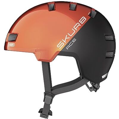 ABUS Stadthelm Skurb ACE Stylischer Fahrradhelm im Alltag, beim Skaten, BMX-Fahren oder Longboarden Orange (Goldfish orange), Größe M ABUS Stadthelm Skurb ACE Stylischer Fahrradhelm im Alltag, beim Skaten, BMX-Fahren oder Longboarden Orange (Goldfish orange), Größe M