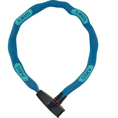 ABUS Kettenschloss Catena 6806K – Leichtes Fahrradschloss aus gehärtetem Stahl mit modischem Textilschlauch – Vierkantkette mit -Sicherheitslevel 6 – 85 cm – Blau ABUS Kettenschloss Catena 6806K – Leichtes Fahrradschloss aus gehärtetem Stahl mit modischem Textilschlauch – Vierkantkette mit -Sicherheitslevel 6 – 85 cm – Blau