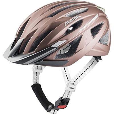 ALPINA HAGA Stoßabsorbierender, Sicherer & Optimal Anpassbarer Urban Fahrradhelm Mit Integriertem LED-Licht Für Erwachsene, Rose matt, M (55-59 cm) ALPINA HAGA Stoßabsorbierender, Sicherer & Optimal Anpassbarer Urban Fahrradhelm Mit Integriertem LED-Licht Für Erwachsene, Rose matt, M (55-59 cm)