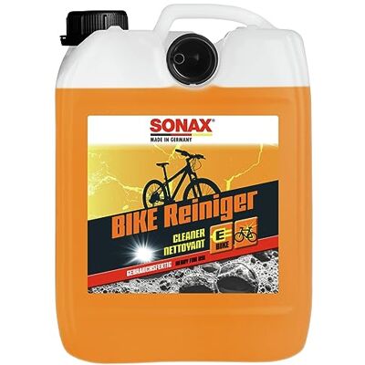 SONAX BIKE Reiniger (5 Liter) Fahrradreiniger für Aluminium, Mattlacke, Carbon- & Kunststoffoberflächen, reinigt Kette & Zahnkränze, für E-Bike, materialschonend Art-Nr. 08525000 SONAX BIKE Reiniger (5 Liter) Fahrradreiniger für Aluminium, Mattlacke, Carbon- & Kunststoffoberflächen, reinigt Kette & Zahnkränze, für E-Bike, materialschonend Art-Nr. 08525000