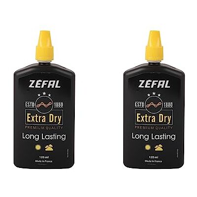 ZEFAL 2 x Extra Dry Wax Trocken Kettenöl Fahrrad Kettenwachs Dry Lube Fahrrad 2 Flaschen Fahrradkettenschmiermittel auf Wachsbasis 120 ml x 2 ZEFAL 2 x Extra Dry Wax Trocken Kettenöl Fahrrad Kettenwachs Dry Lube Fahrrad 2 Flaschen Fahrradkettenschmiermittel auf Wachsbasis 120 ml x 2