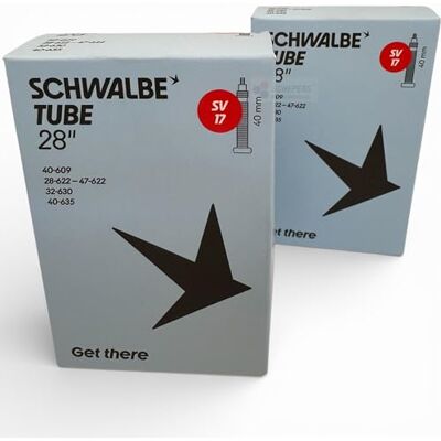 Schwalbe 01152800 Fahrradschlauch, 1 oder 2 Stück, 71 cm (28 Zoll), DV/AV/SV Schwalbe 01152800 Fahrradschlauch, 1 oder 2 Stück, 71 cm (28 Zoll), DV/AV/SV