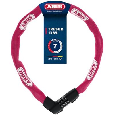 Abus 1385 Zahlenschloss Kette - Pink - 85cm Abus 1385 Zahlenschloss Kette - Pink - 85cm