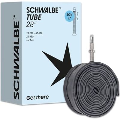 Schwalbe Fahrradschlauch mit Clik Valve Ventil Butylschlauch mit universellem Fahrradventil – Fahrrad Schlauch für Fahrräder, Gravel Bike & E-Bikes Schwalbe Fahrradschlauch mit Clik Valve Ventil Butylschlauch mit universellem Fahrradventil – Fahrrad Schlauch für Fahrräder, Gravel Bike & E-Bikes