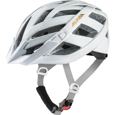 ALPINA PANOMA Classic Leichter, Optimal Belüfteter Touren Fahrradhelm Mit Optionalen LED-Licht Für Erwachsene, White-Prosecco Gloss, M (56-59 cm) ALPINA PANOMA Classic Leichter, Optimal Belüfteter Touren Fahrradhelm Mit Optionalen LED-Licht Für Erwachsene, White-Prosecco Gloss, M (56-59 cm)