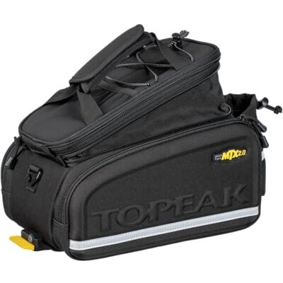 Topeak MTX TrunkBag DX (MTX 2.0) mit TrunkLock – 12,3 L Gepäckträgertasche mit QuickTrack-System, erweiterbarem Deckelfach, Flaschenhalter & Schultergurt, schwarz Topeak MTX TrunkBag DX (MTX 2.0) mit TrunkLock – 12,3 L Gepäckträgertasche mit QuickTrack-System, erweiterbarem Deckelfach, Flaschenhalter & Schultergurt, schwarz