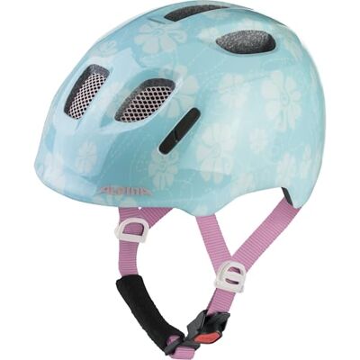 ALPINA Ximo Leichter, Sicherer & Bruchfester Fahrradhelm, mit optionalen LED-Licht, Für Kinder, Aqua Rose Flower Gloss, 49-54 ALPINA Ximo Leichter, Sicherer & Bruchfester Fahrradhelm, mit optionalen LED-Licht, Für Kinder, Aqua Rose Flower Gloss, 49-54