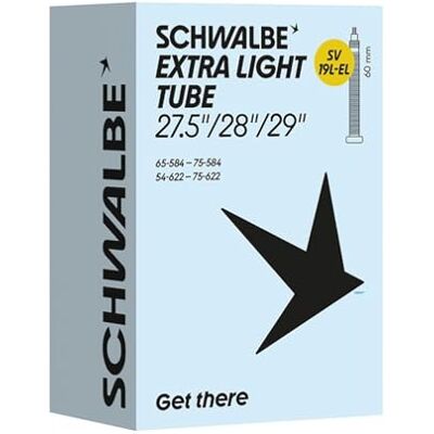 Schwalbe Fahrradschlauch SV19L-EL EXTRA Light 54/75-584/622 IB Black 60mm Schwalbe Fahrradschlauch SV19L-EL EXTRA Light 54/75-584/622 IB Black 60mm