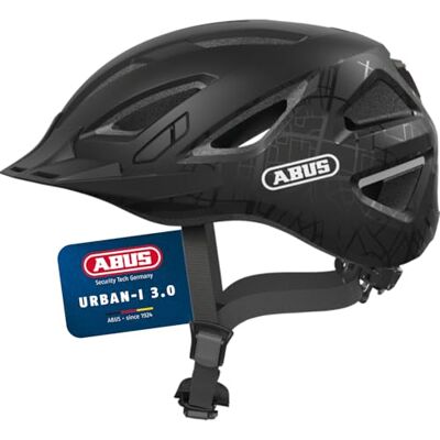 ABUS 40193 Fahrradhelm, Schwarz (Street art), M (52-58 cm) ABUS 40193 Fahrradhelm, Schwarz (Street art), M (52-58 cm)