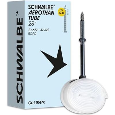 Schwalbe Aerothan Schlauch – Fahrradschläuche für Urban, MTB, Race und Touring Fahrräder – Fahrradschlauch aus TPU – Made in Germany Schwalbe Aerothan Schlauch – Fahrradschläuche für Urban, MTB, Race und Touring Fahrräder – Fahrradschlauch aus TPU – Made in Germany