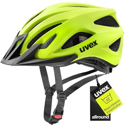Uvex viva 3 leichter Allround-Helm für Damen und Herren individuelle Größenanpassung waschbare Innenausstattung neon yellow matt 56-62 cm Uvex viva 3 leichter Allround-Helm für Damen und Herren individuelle Größenanpassung waschbare Innenausstattung neon yellow matt 56-62 cm