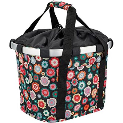 KlickFix Unisex – Erwachsene Happy Flowers Fahrradkorb, Bunt, 15 Liter KlickFix Unisex – Erwachsene Happy Flowers Fahrradkorb, Bunt, 15 Liter