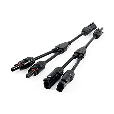 solartronics Y-Steckverbinder Paar Verteiler für Solarstecker Solarpanel Photovoltaik 2- bis 6-fach Kupplung 1000V PV Solarkabelverbinder Wasserdicht IP67 Schwarz UV-beständig (2-fach Kabel) solartronics Y-Steckverbinder Paar Verteiler für Solarstecker Solarpanel Photovoltaik 2- bis 6-fach Kupplung 1000V PV Solarkabelverbinder Wasserdicht IP67 Schwarz UV-beständig (2-fach Kabel)