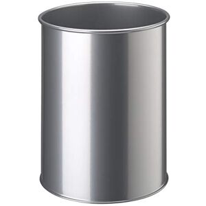 Durable Papierkorb Metall rund 15 Liter, silber, 330123 Durable Papierkorb Metall rund 15 Liter, silber, 330123