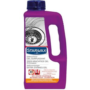 STARWAX Extrastarker Gel-Abflussreiniger Ideal bei stagnierendem Wasser Küche und Bad Wirkt in 30 Minuten Konzentrierte Gel-Formel mit 30% Ätznatron 1 Liter 1 Liter = 2 Anwendungen STARWAX Extrastarker Gel-Abflussreiniger Ideal bei stagnierendem Wasser Küche und Bad Wirkt in 30 Minuten Konzentrierte Gel-Formel mit 30% Ätznatron 1 Liter 1 Liter = 2 Anwendungen