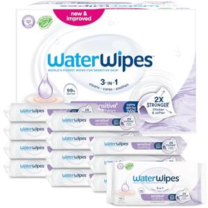 WaterWipes Sensitive+ Soothing Clean Wipes, Beruhigende Tücher, 720 Stück (12 Packungen), 3-in-1-Reinigung, Pflege, Beruhigung, 99% Wasser mit Pflanzenextrakt, parfümfreie Babyfeuchttücher WaterWipes Sensitive+ Soothing Clean Wipes, Beruhigende Tücher, 720 Stück (12 Packungen), 3-in-1-Reinigung, Pflege, Beruhigung, 99% Wasser mit Pflanzenextrakt, parfümfreie Babyfeuchttücher