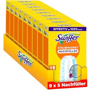 Swiffer Staubmagnet Nachfüllpackung, 45 Tücher (9x5 Tücher), Fängt Und Schließt 3-mal Mehr Staub Und Haare EIN Als Herkömmliche Staubwedel Swiffer Staubmagnet Nachfüllpackung, 45 Tücher (9x5 Tücher), Fängt Und Schließt 3-mal Mehr Staub Und Haare EIN Als Herkömmliche Staubwedel